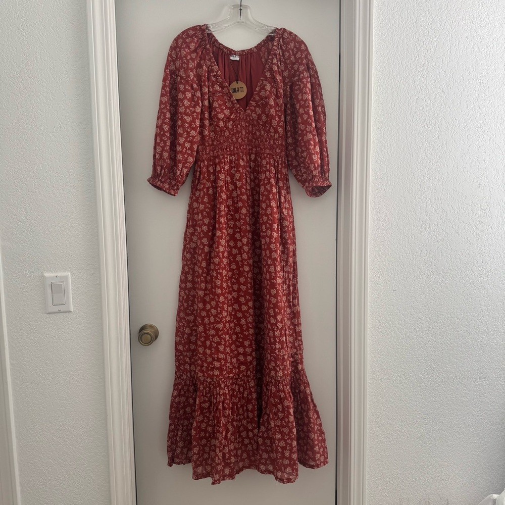 Bila 77 Red Floral Dress